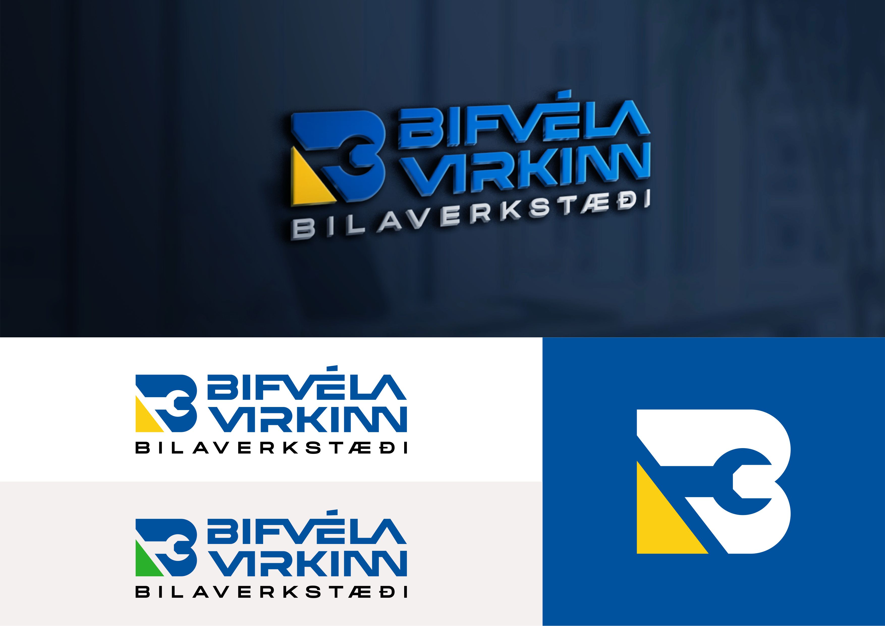 Logo Design by ammar_ed for Bifvélavirkinn ehf | Design #37568352