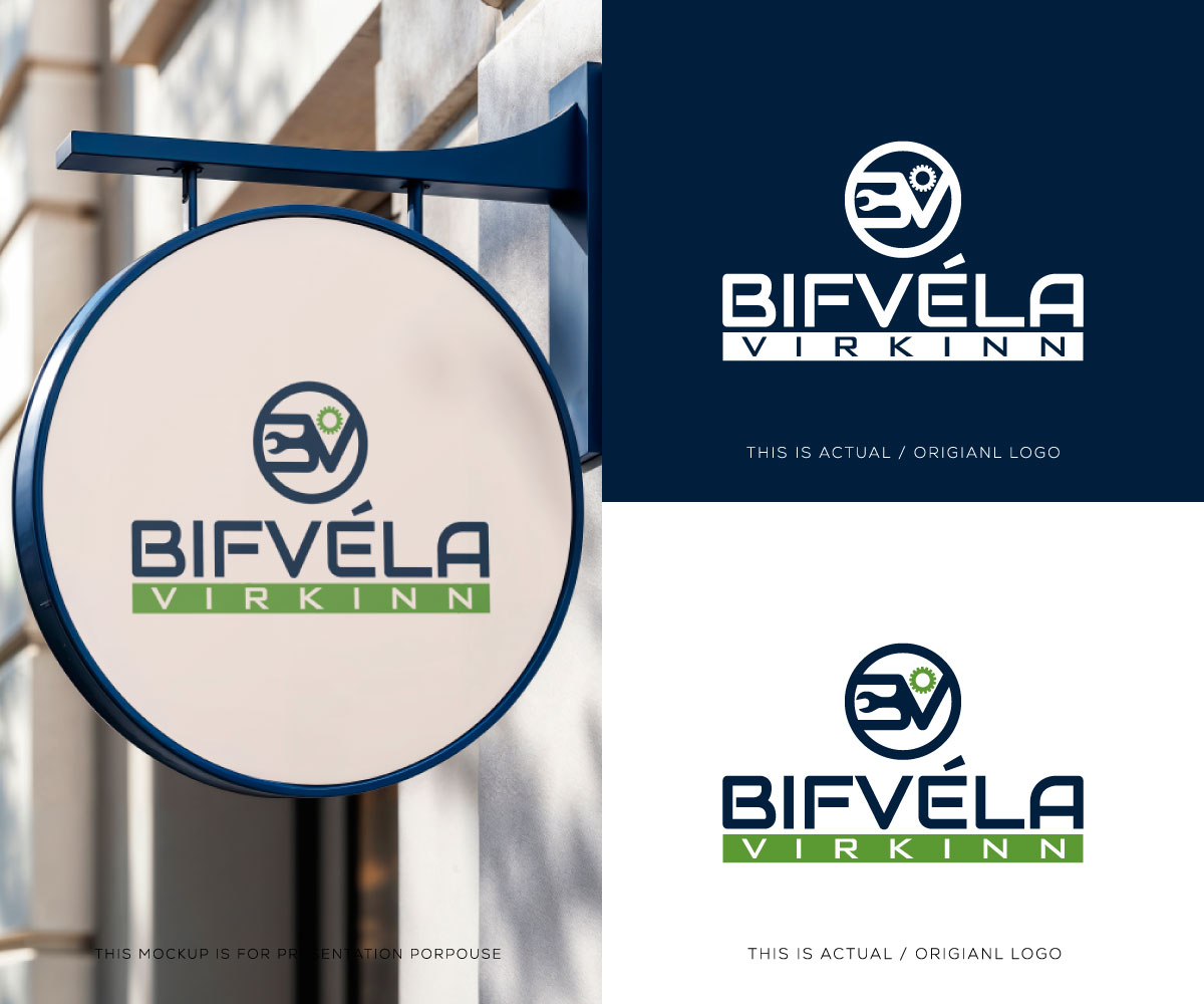 Logo Design by Ansh Design for Bifvélavirkinn ehf | Design #37572250