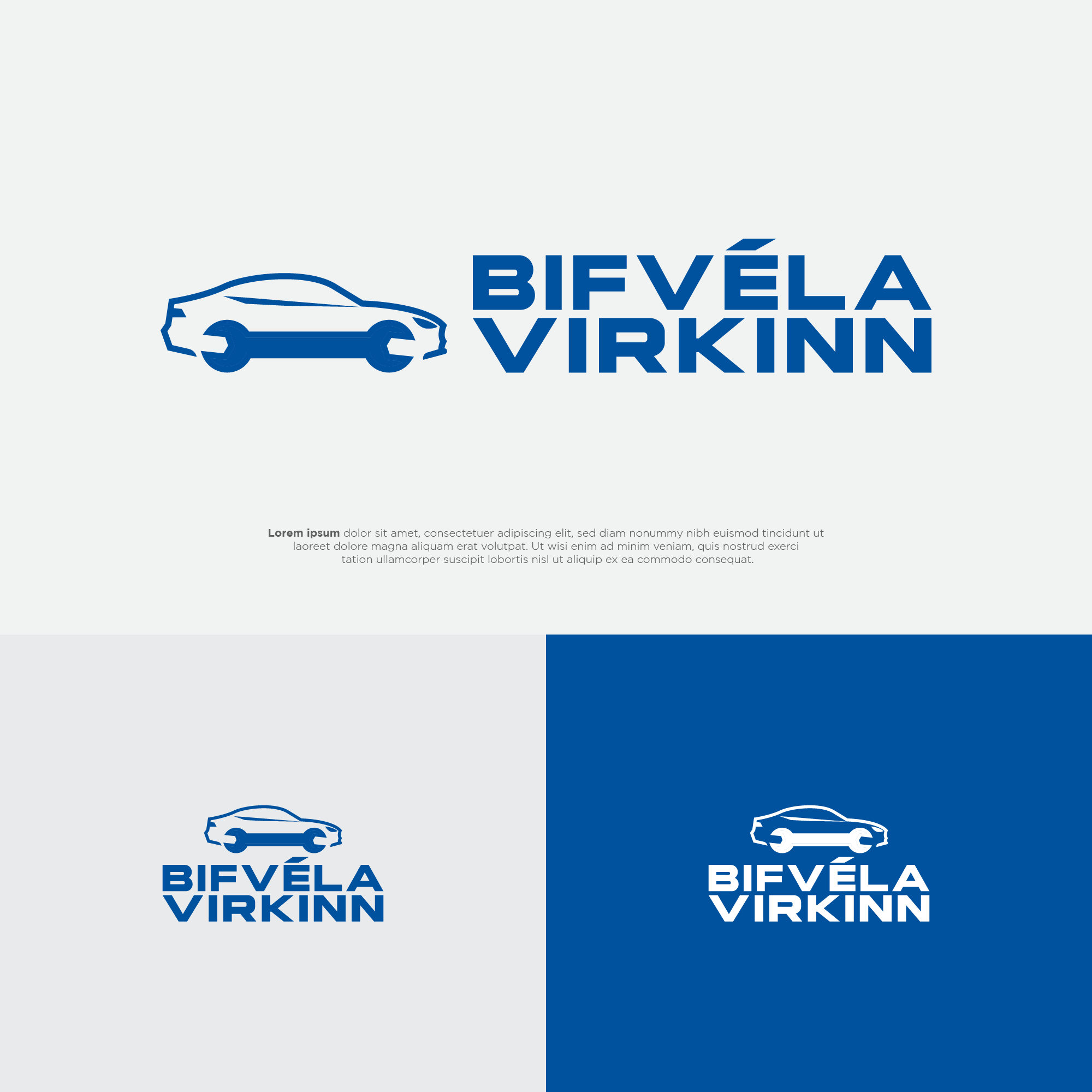 Diseño de Logo por BerhasilKabeh para Bifvélavirkinn ehf | Diseño #37567818