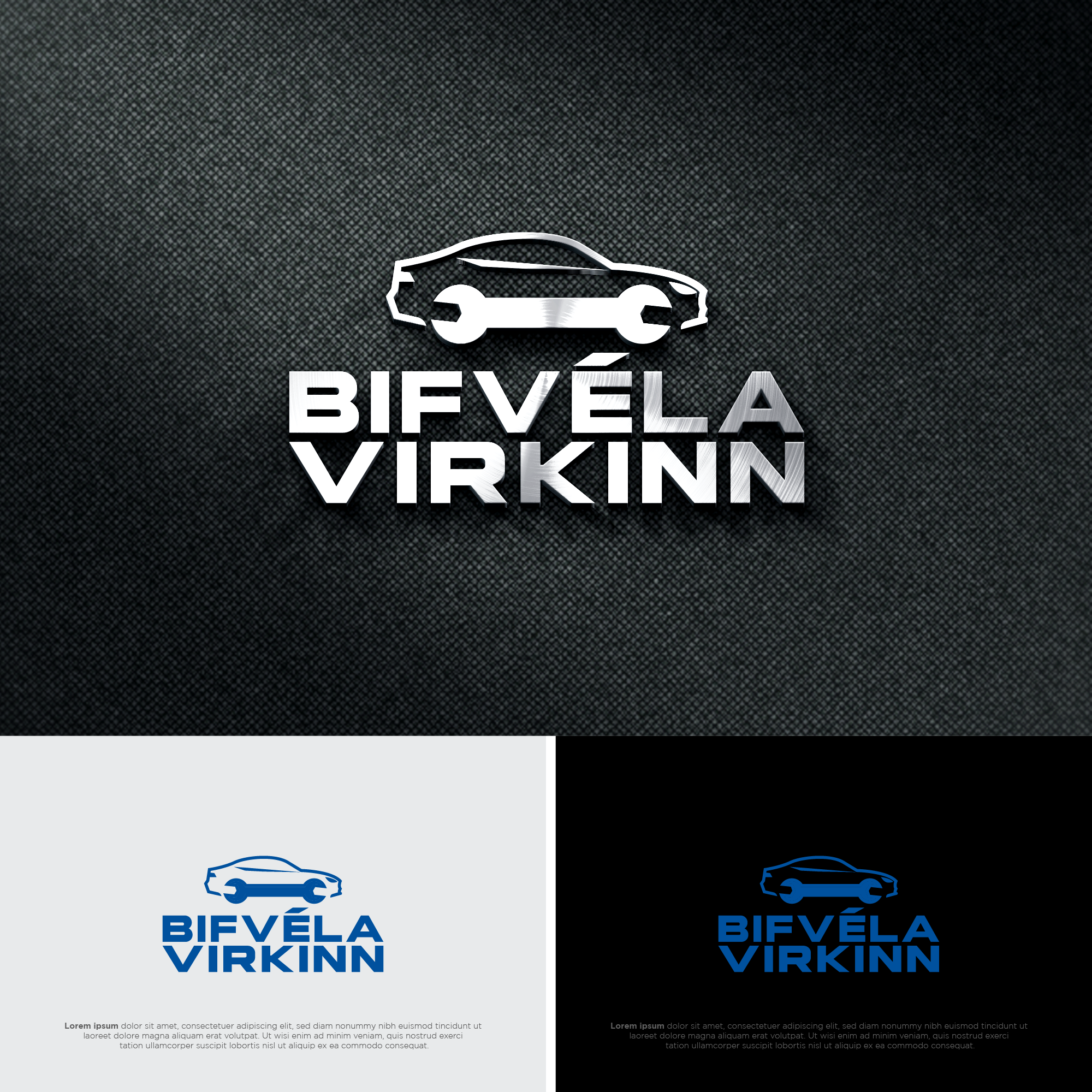Diseño de Logo por BerhasilKabeh para Bifvélavirkinn ehf | Diseño #37567819