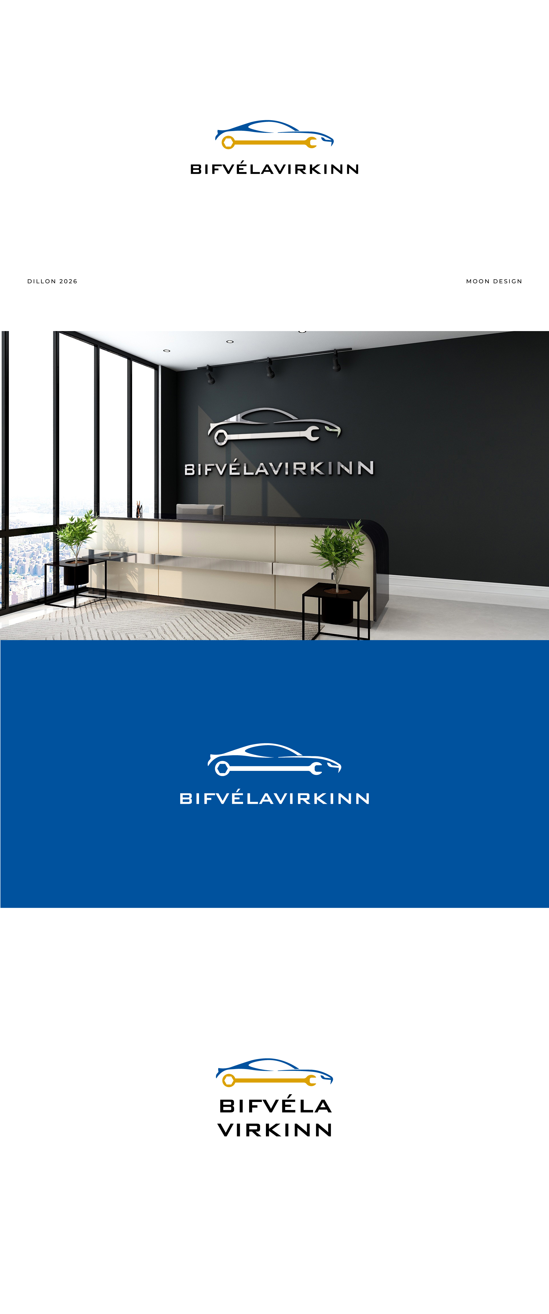 Logo Design by Moon Design. for Bifvélavirkinn ehf | Design #37576766