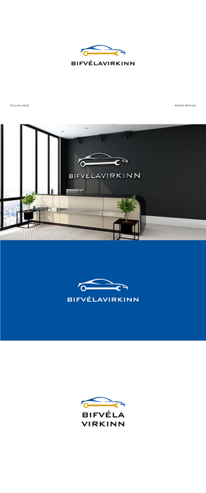 Diseño de Logo por Moon Design. para Bifvélavirkinn ehf | Diseño: #37576766