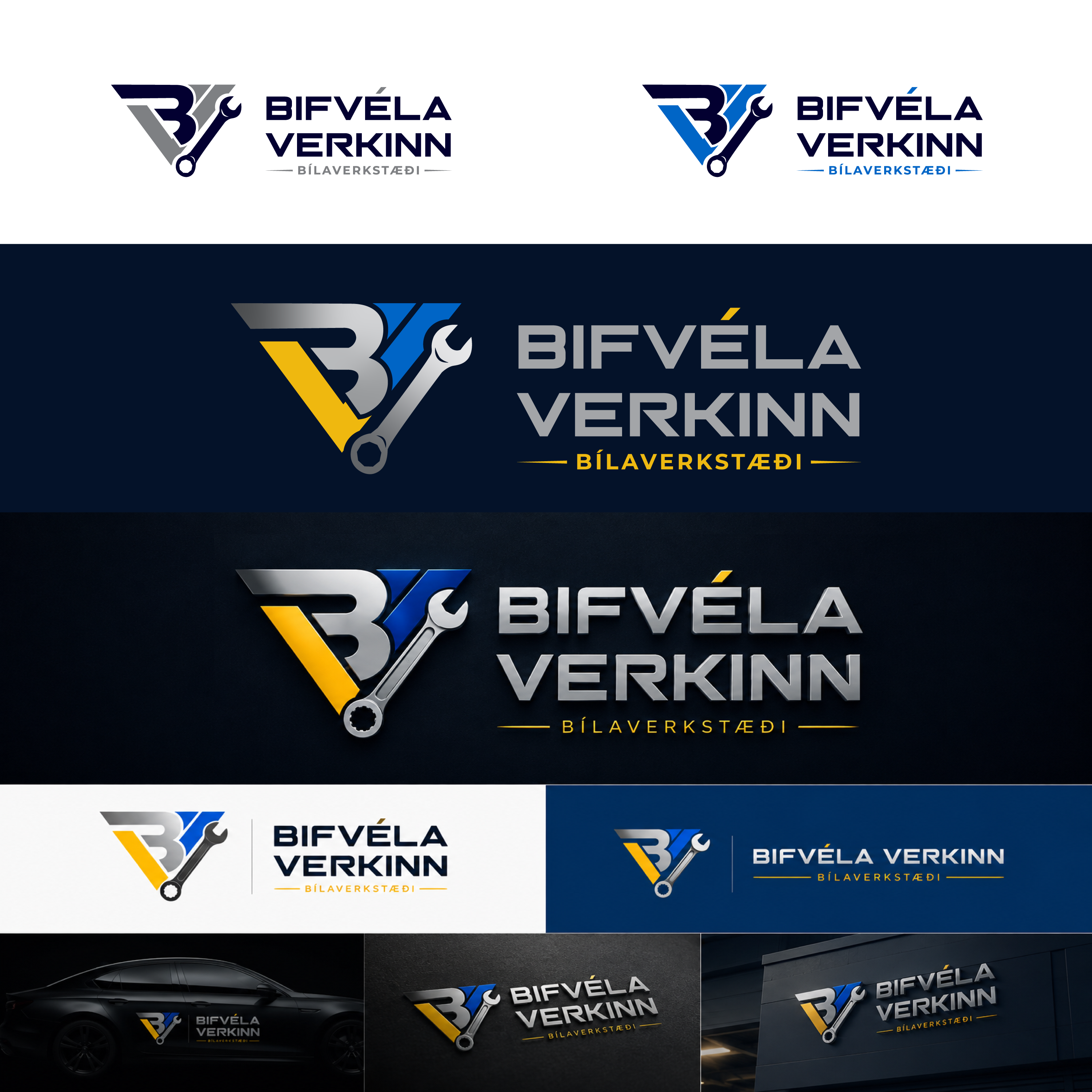 Logo Design by Loie for Bifvélavirkinn ehf | Design #37582873