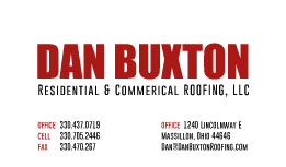 Business Card Design by Tanith for Dan Buxton Roofing, LC | Design #3137805
