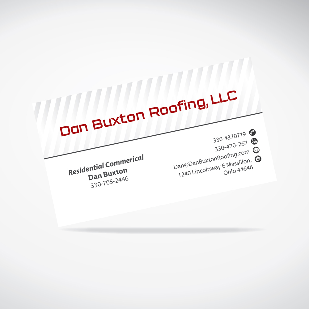 Design de Carte de Visite par tuan1968 pour Dan Buxton Roofing, LC | Design #3139852