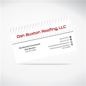 Diseño de Tarjeta de Presentación por tuan1968 para Dan Buxton Roofing, LC | Diseño: #3139852
