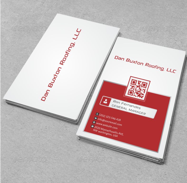 Business Card Design by AwsomeD for Dan Buxton Roofing, LC | Design #3121680