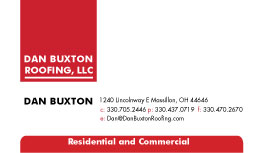 Diseño de Tarjeta de Presentación por kmgraphics para Dan Buxton Roofing, LC | Diseño: #3139312
