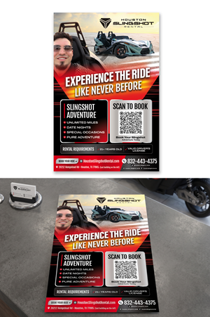 Flyer Design by mscreations.lk for Houston Slingshot Rental | Design #37576399