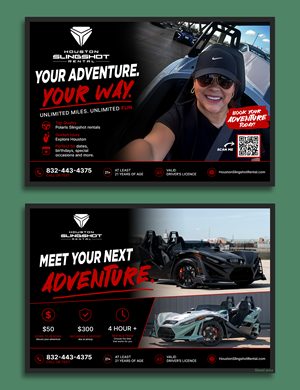 Flyer Design by Tod for Houston Slingshot Rental | Design #37581723
