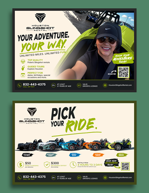 Flyer Design by Tod for Houston Slingshot Rental | Design: #37582233