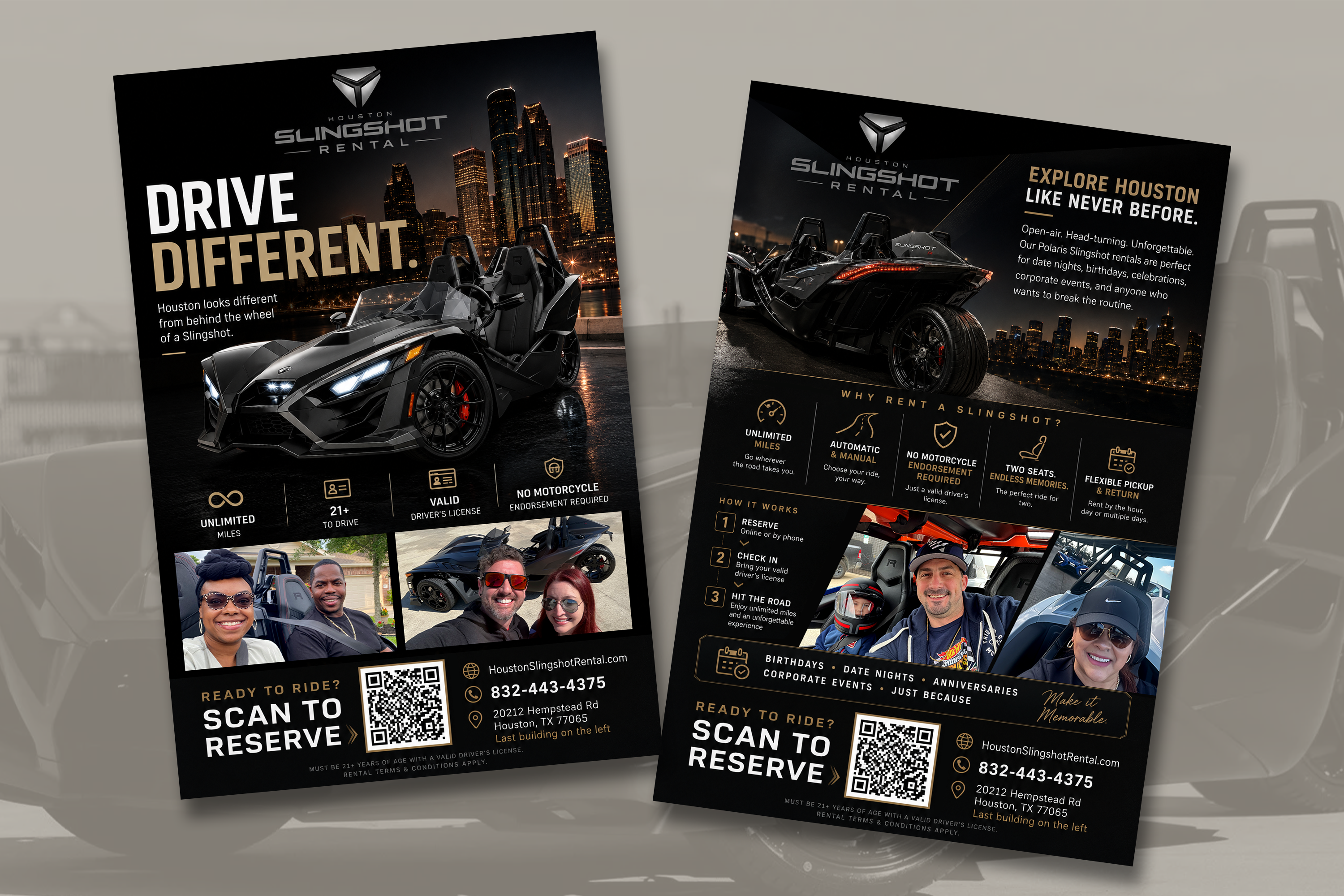 Flyer Design by svedesign for Houston Slingshot Rental | Design #37593091