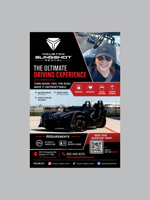 Flyer Design by DesignMarket for Houston Slingshot Rental | Design: #37579311