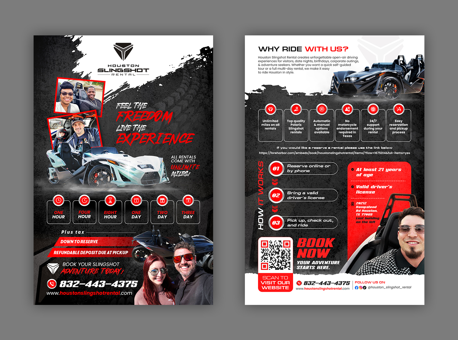 Flyer Design by debdesign for Houston Slingshot Rental | Design #37580229
