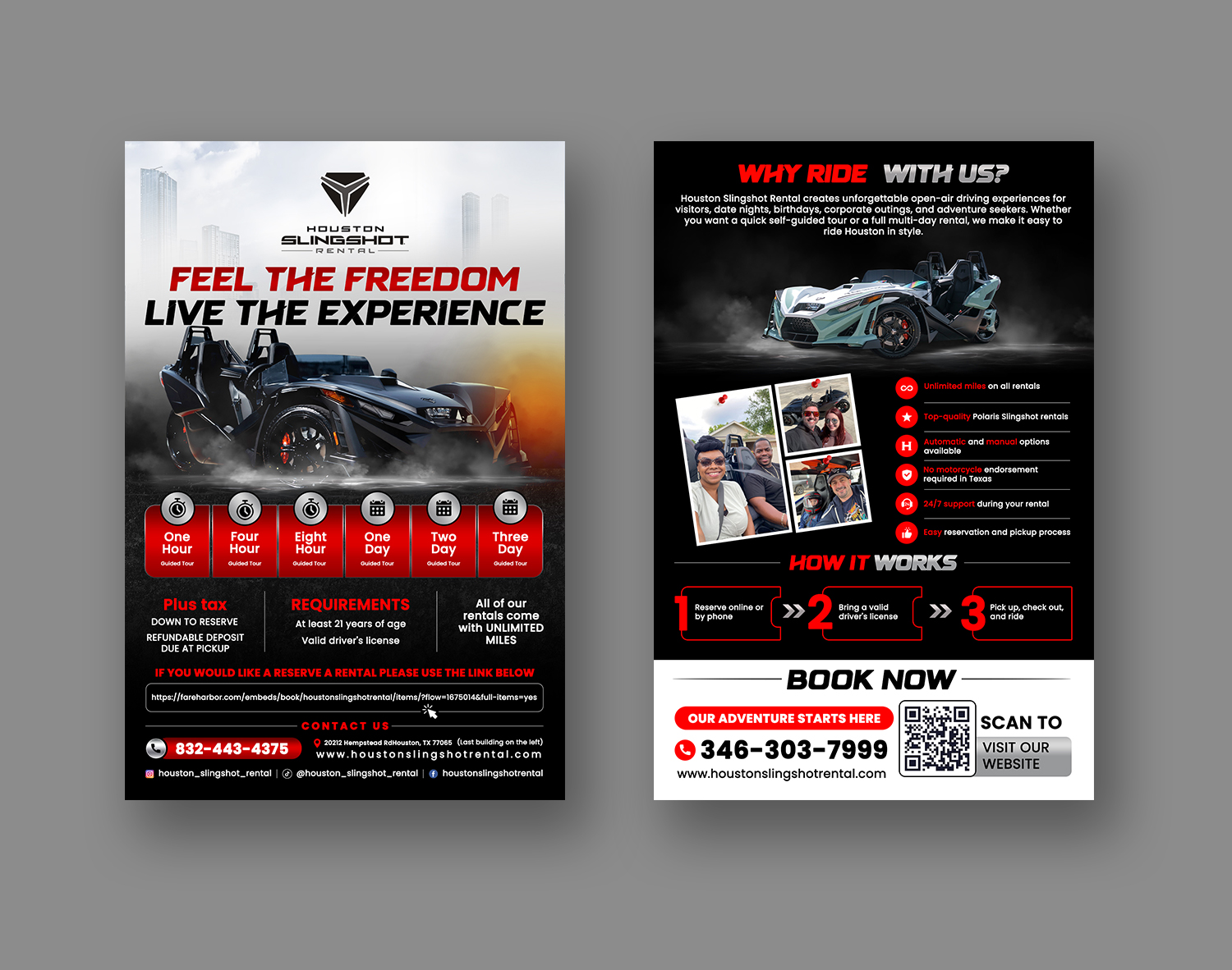 Flyer Design by debdesign for Houston Slingshot Rental | Design #37580457