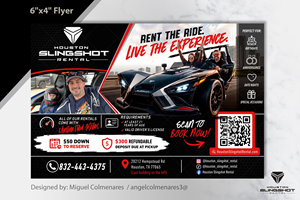 Flyer Design by angelcolmenares3 for Houston Slingshot Rental | Design: #37585526