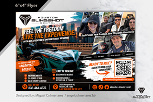 Flyer Design by angelcolmenares3 for Houston Slingshot Rental | Design: #37589367
