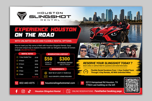 Flyer Design by vcreatived for Houston Slingshot Rental | Design: #37577660