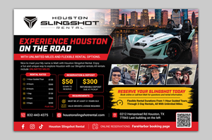Flyer Design by vcreatived for Houston Slingshot Rental | Design: #37579485