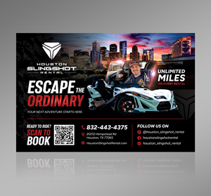 Flyer Design by Dzhafir for Houston Slingshot Rental | Design: #37578656