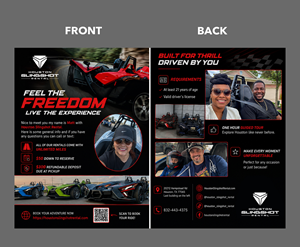 Flyer Design by partha 4 for Houston Slingshot Rental | Design: #37592345