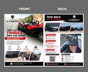 Flyer Design by partha 4 for Houston Slingshot Rental | Design: #37592347