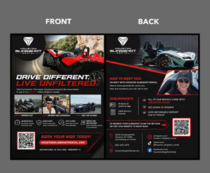 Flyer Design by partha 4 for Houston Slingshot Rental | Design: #37592350