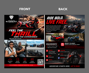 Flyer Design by partha 4 for Houston Slingshot Rental | Design: #37592352