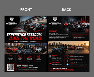 Flyer Design by partha 4 for Houston Slingshot Rental | Design: #37592355