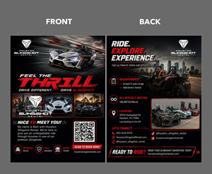 Flyer Design by partha 4 for Houston Slingshot Rental | Design: #37592358