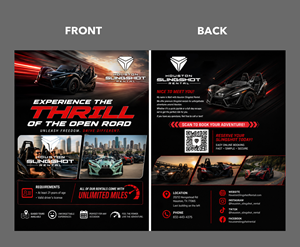 Flyer Design by partha 4 for Houston Slingshot Rental | Design: #37592359