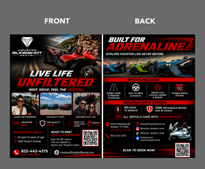 Flyer Design by partha 4 for Houston Slingshot Rental | Design: #37592360