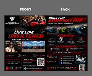 Flyer Design by partha 4 for Houston Slingshot Rental | Design: #37592362