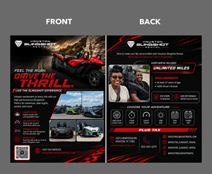 Flyer Design by partha 4 for Houston Slingshot Rental | Design: #37592366