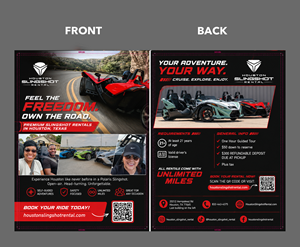 Flyer Design by partha 4 for Houston Slingshot Rental | Design: #37592368