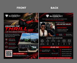 Flyer Design by partha 4 for Houston Slingshot Rental | Design: #37592369