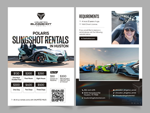Flyer Design by Graphic Guy for Houston Slingshot Rental | Design #37582272