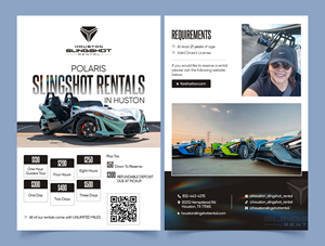 Flyer Design by Graphic Guy for Houston Slingshot Rental | Design: #37582276