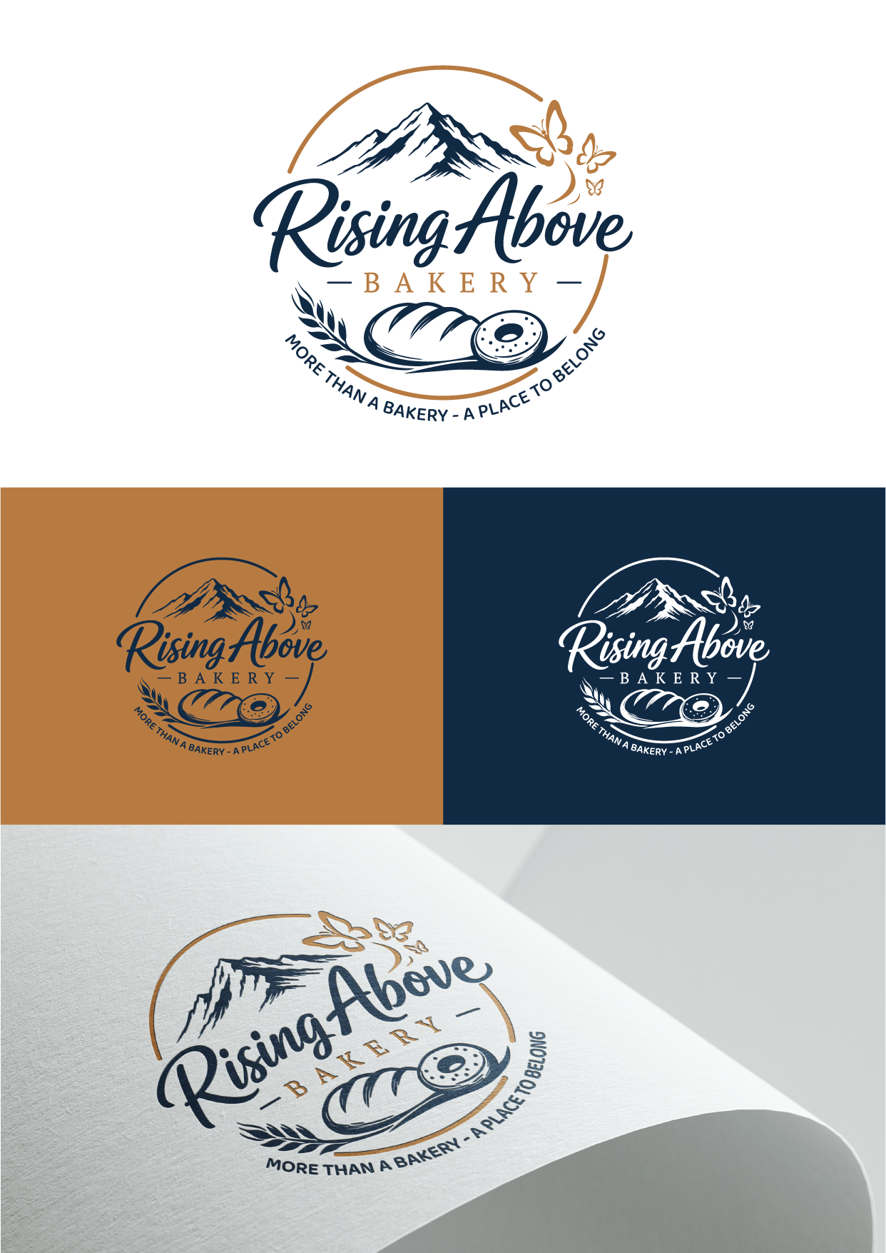 Logo Design by Tezar G. Permana for Rising Above Bakery | Design #37582567