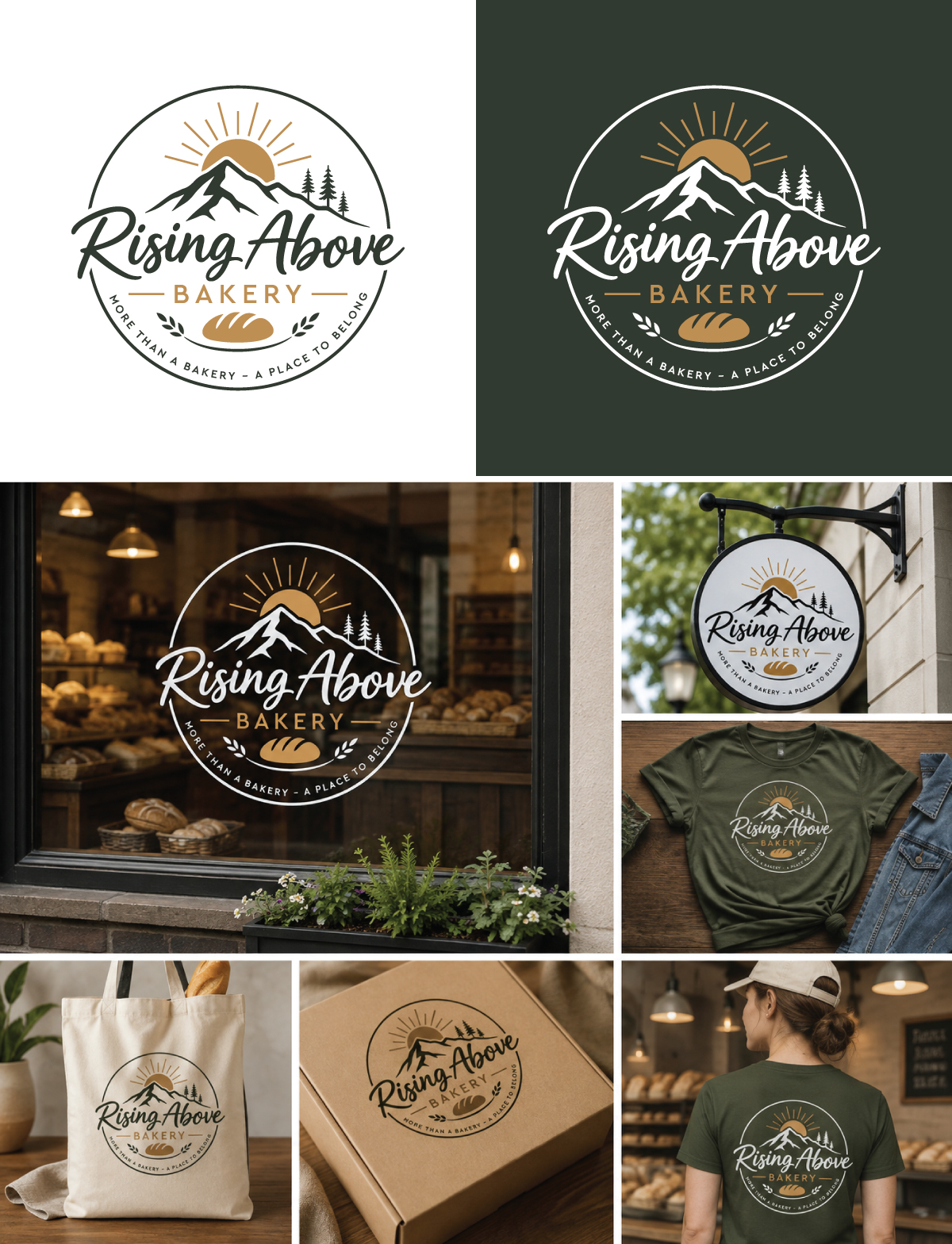 Logo Design by Gexheen for Rising Above Bakery | Design #37581109