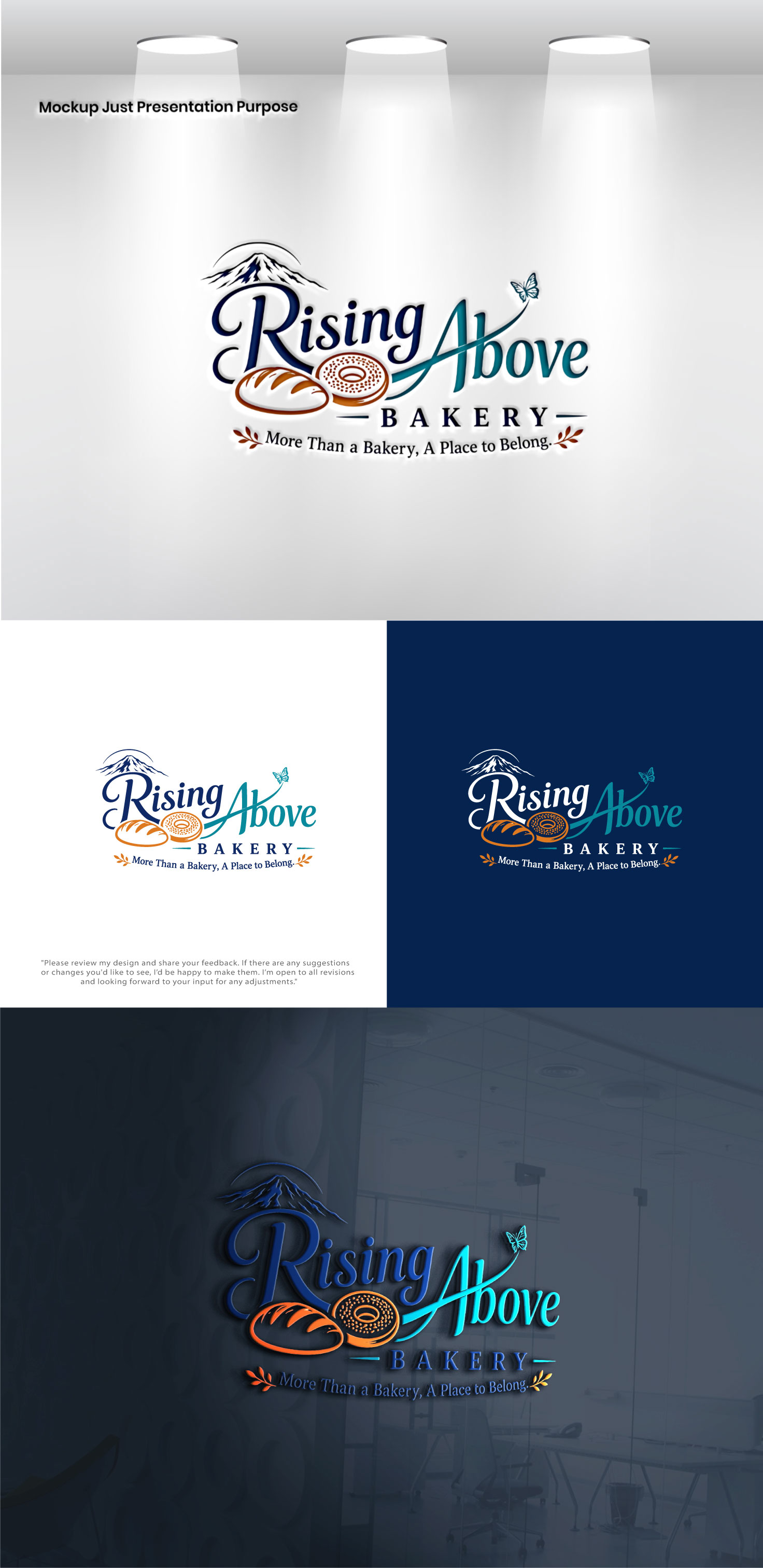 Logo Design by Pixel Signature for Rising Above Bakery | Design #37578490