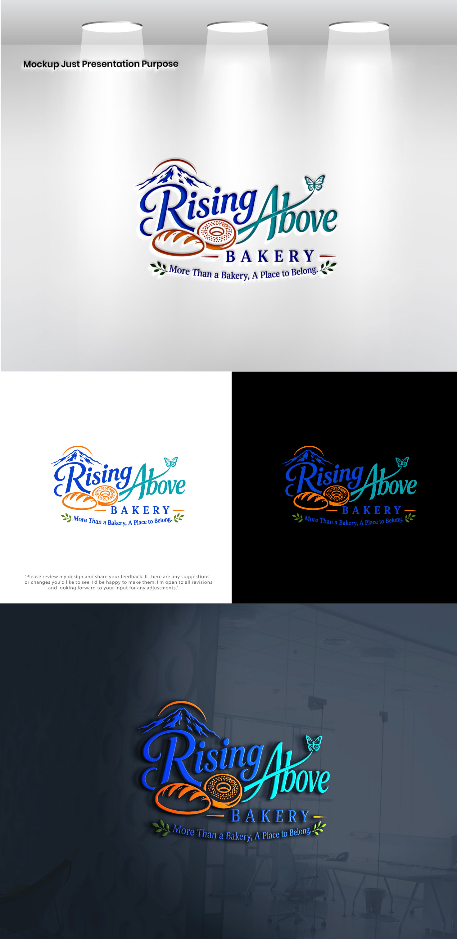 Logo Design by Pixel Signature for Rising Above Bakery | Design #37580022