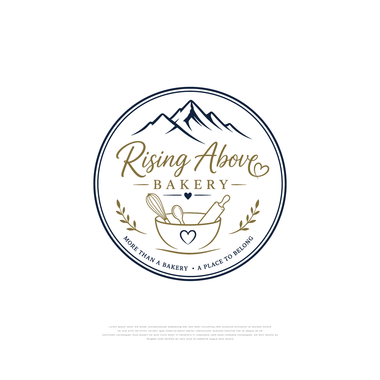 Logo Design by apik. for Rising Above Bakery | Design #37577972