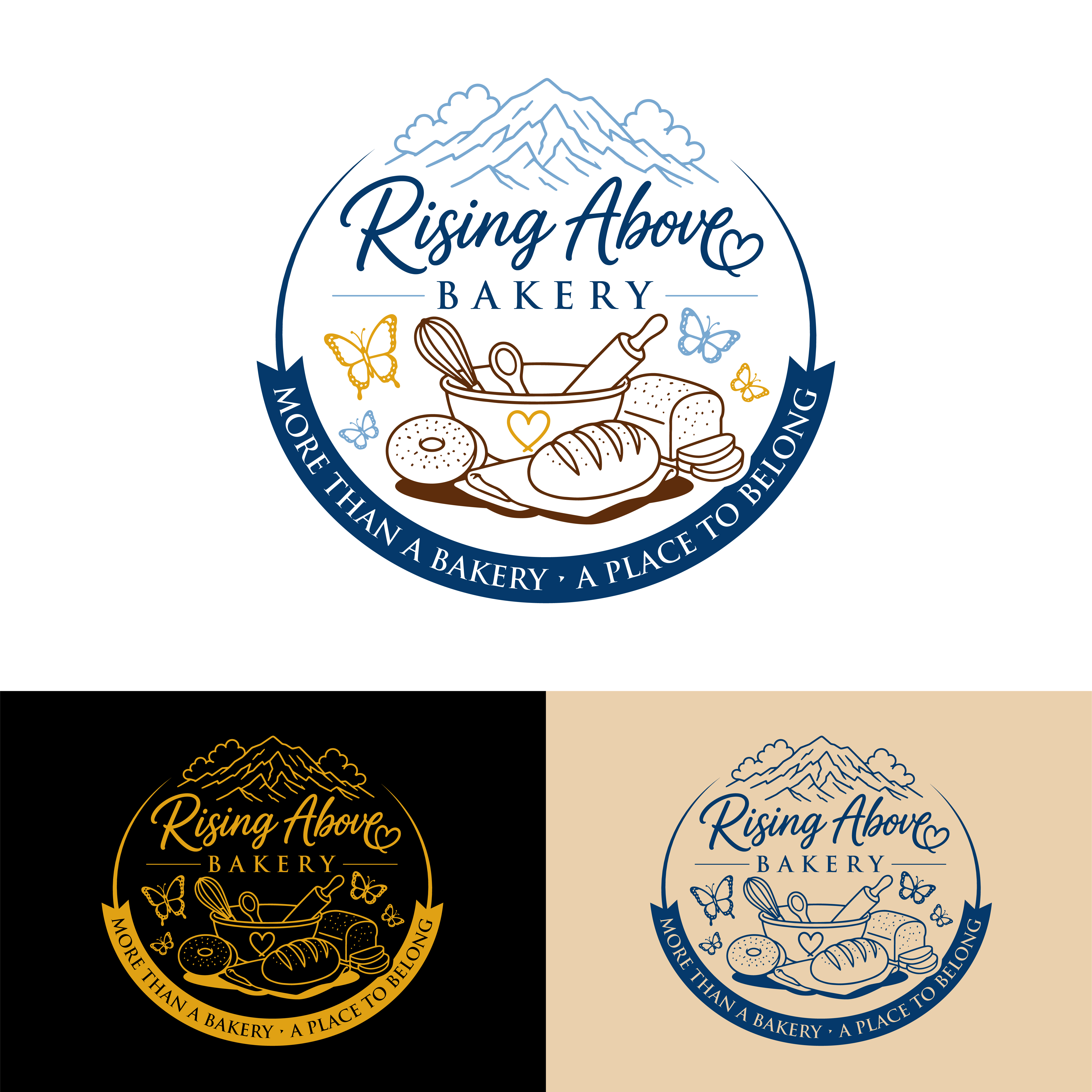 Logo Design by John Mark Arts for Rising Above Bakery | Design #37576565