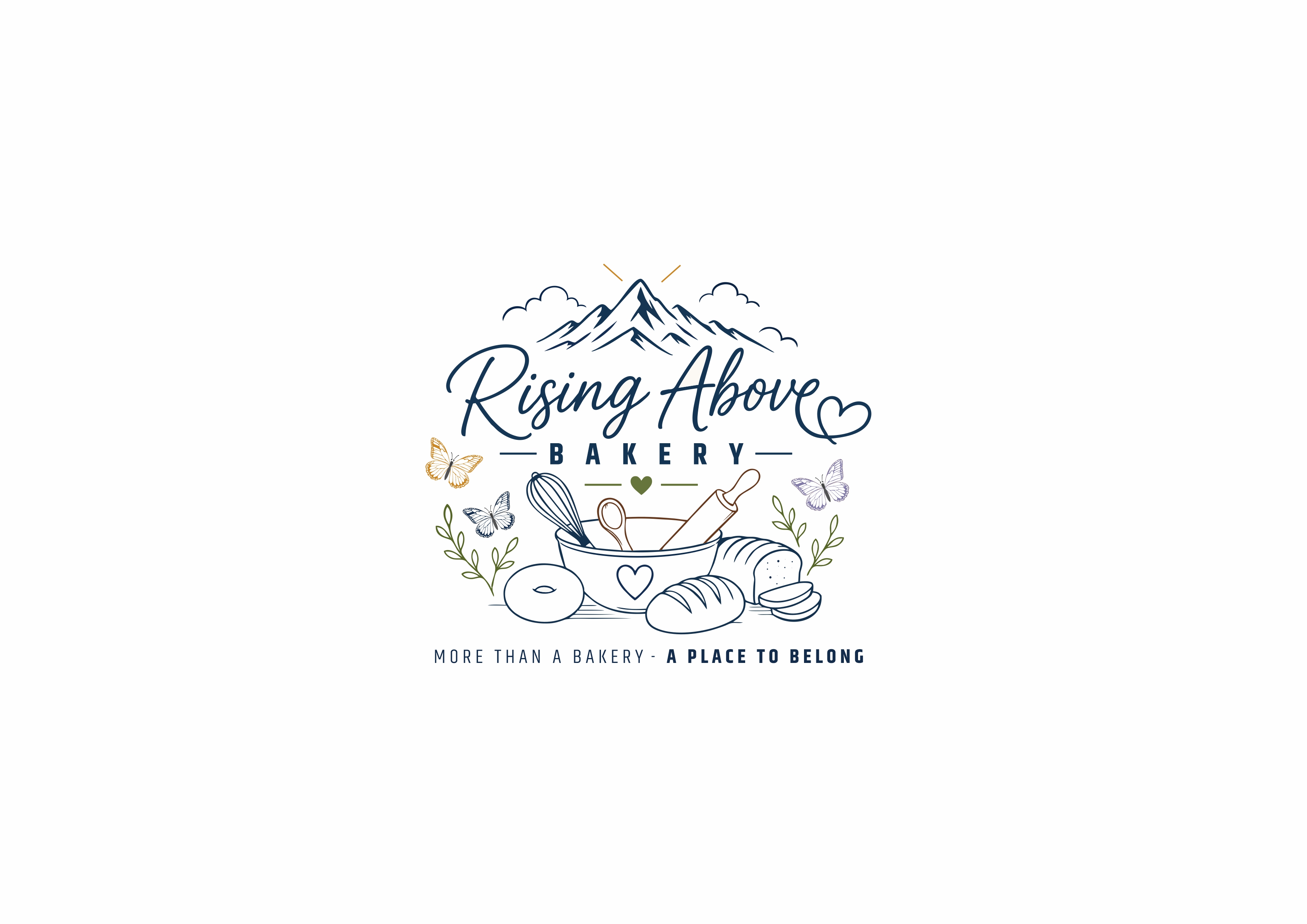 Logo Design by Tall Graphix for Rising Above Bakery | Design #37579929