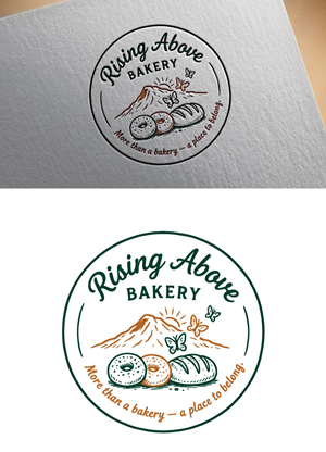 Logo Design by Chanel graphics for Rising Above Bakery | Design: #37577891