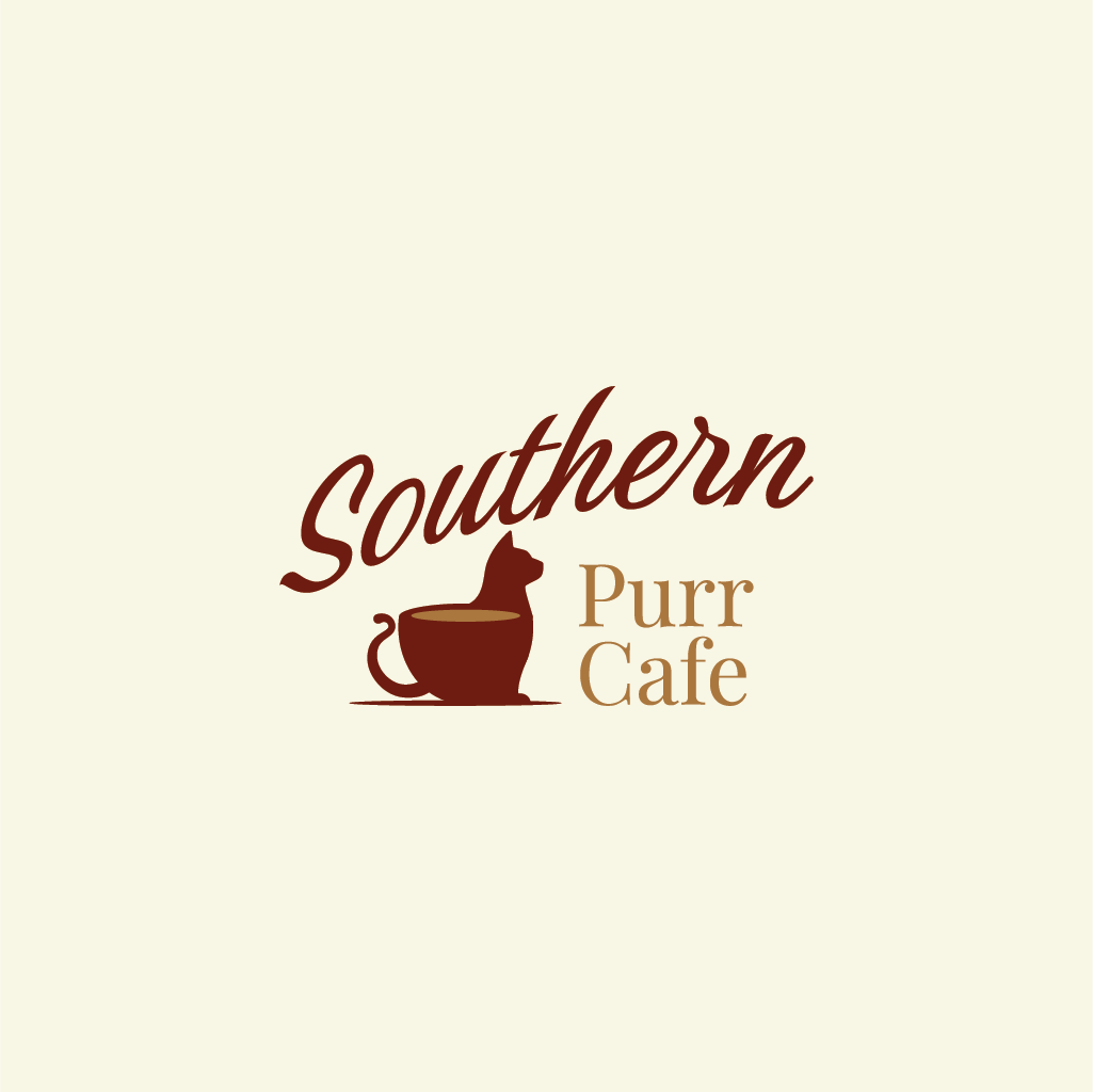 Logo Design by Jerwin Intac for Southern Purr Cafe | Design #37579748