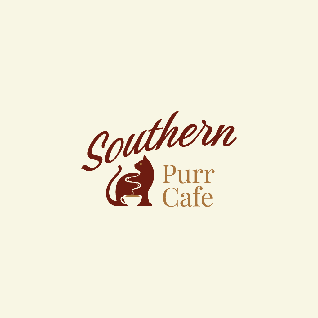 Logo Design by Jerwin Intac for Southern Purr Cafe | Design #37582377