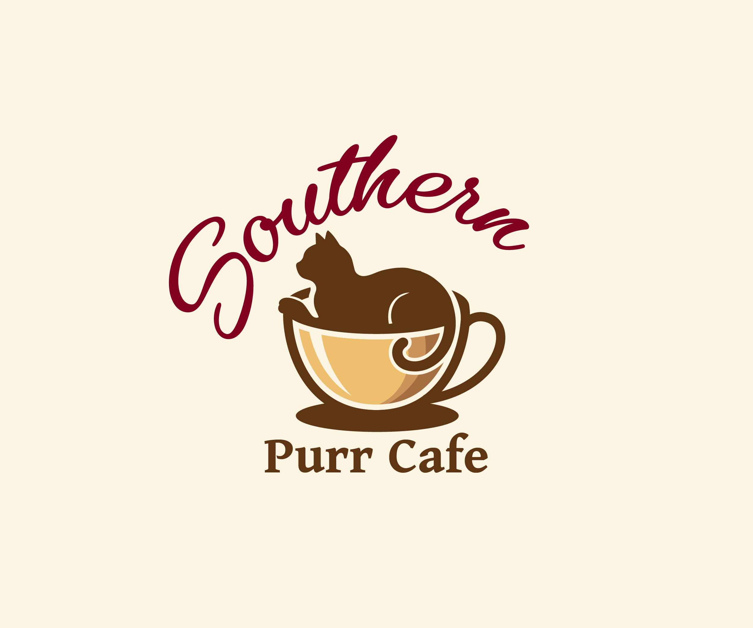Logo Design by James J. for Southern Purr Cafe | Design #37583677