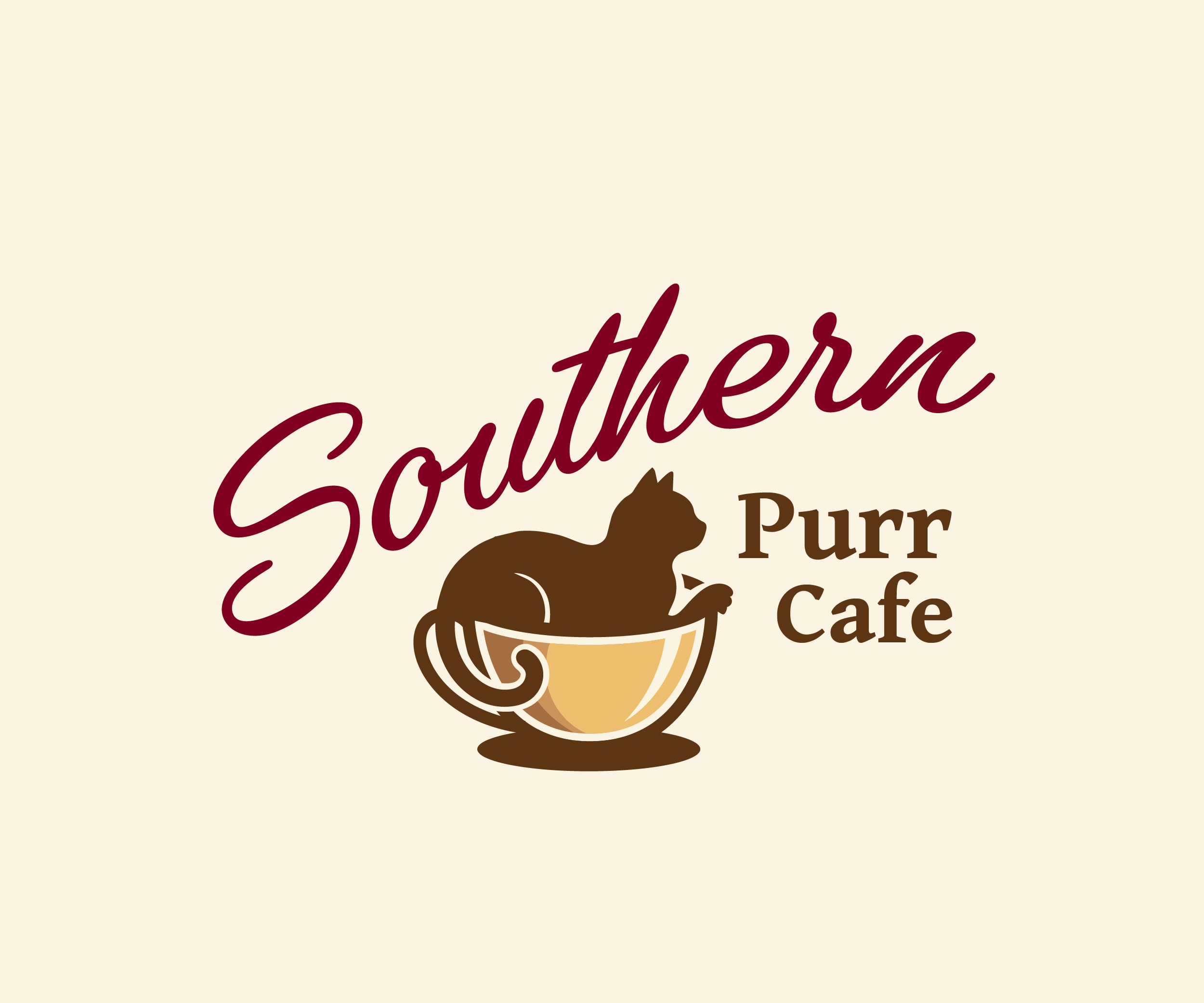 Logo Design by James J. for Southern Purr Cafe | Design #37587232